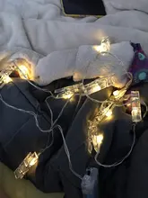 Led-Light Photo-Clip Battery-Powered Garland Led Christmas Outdoor Wedding 10M 5M 2M