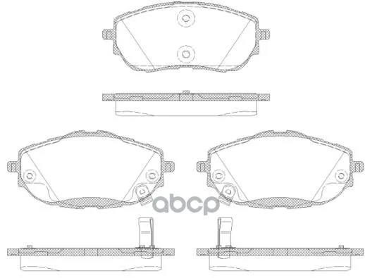 1561 02_колодки Дисковые П.! Toyota Corolla, Auris 1.3-1.8/1.4d 12 Remsa 156102 Remsa арт. 156102