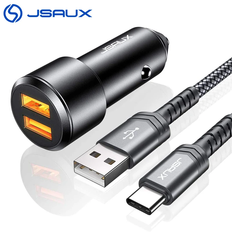 Автомобильное зарядное устройство JSAUX Quick Charge 3 0 А два USB порта 36 Вт автомобильный