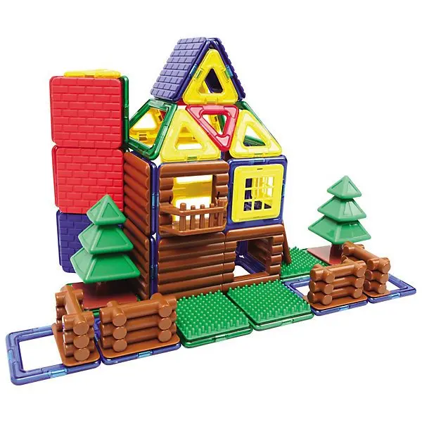 Магнитный конструктор 705004 Log House Set, MAGFORMERS