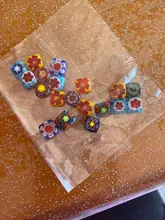 Glass-Beads Jewelry Findings Bracelet Diy Loose-Spacer Lampwork Stripe Wholesale 10mm