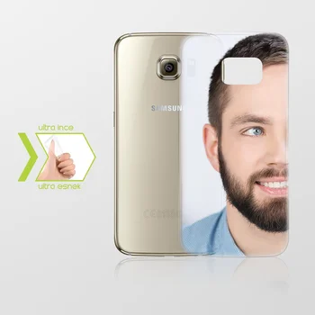 

Personalized Custom Samsung Galaxy S6 edge Thin Transparent Silicone Phone Cover