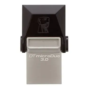 

USB and Micro USB Memory Stick Kingston DTDUO3 64 GB USB 3.0 Black Grey