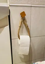 Towel Decoration-Supplies Toilet-Paper-Holder Hanging-Rope Bathroom Hotel Vintage Home