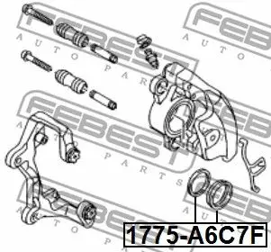 Рем.комплект суппорта AUDI A6/A7/Q5 08 пер. FEBEST 1775 A6C7F|Тормозной цилиндр| |