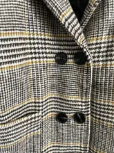 Abrigo grueso de lana para niñas, ropa de moda a cuadros para niños, prendas de vestir exteriores para Otoño e inglés, ropa para adolescentes, escuela