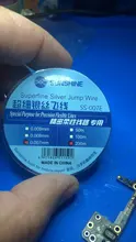 SUNSHINE-Hilo de vuelo SS-007, cable de salto de 0.007mm, 0.009mm para teléfono móvil, CPU, huella dactilar, línea de reparación dedicada al tacto