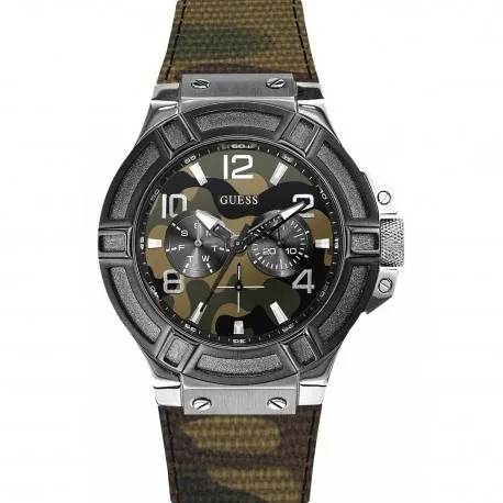 Часы Guess Мужская коллекция строгостью W0407G1 камуфляж