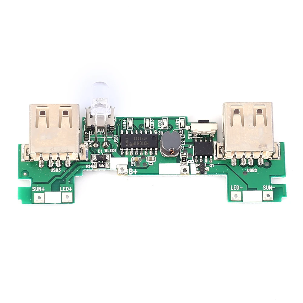 

Taidacent 5V 1A 2A Power Bank Charger Boost Module Step Up Boost Power Supply Dual USB Output DIY Solar Kit Solar Charging Panel