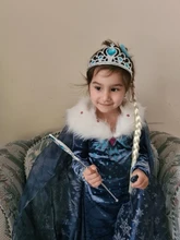 Snow-Costumes Robe Dresses Carnaval Princess-Dress Cosplay Girls Kids Disfraz Vestidor