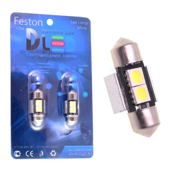 

1pcs LED Car Lamp C5W FEST SV8,5 - 2 SMD (with a trick)