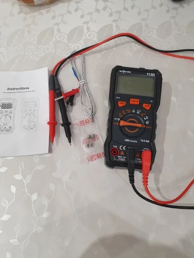 Отзыв о товаре Цифровой мультиметр RICHMETERS RM113G, 6000 отсчетов, автоматический измеритель напряжения постоянногопеременного тока, Бесконтактный индикатор непрерывности, RM113ADE с магнитом от пользователя F***a