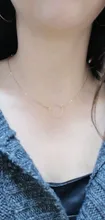 Clavicle Necklace Circle Chain Choker Collares Gift Women Jewelry Round SUMENG Gold-Color