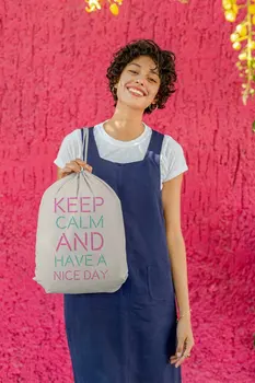 

Angemiel Bag Keep Calm And Have A Nice Day Cloth Backpack