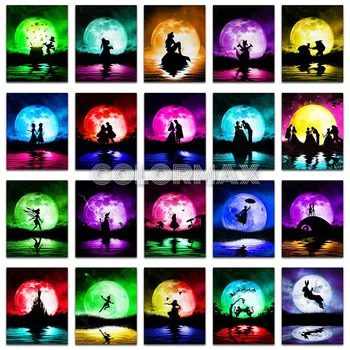 

5D Diamond painting Cartoon Mermaid Mickey princess daimond painting animal Full Square Cross stitch Full Round Diamond mosaic