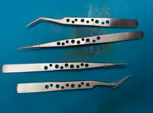 Hand-Tools Forceps Industrial-Tweezers Phone-Repair Precision Electronics Curved Anti-Static
