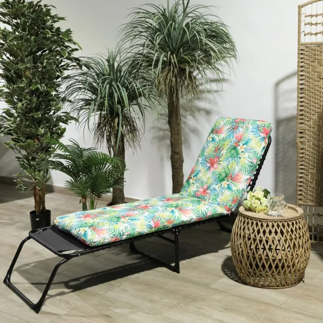 Tumbona Exterior, Jardín, plegable - hiperBUY