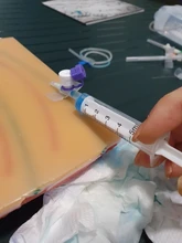 Venipunture-Módulo de simulación de inyección de piel humana, entrenamiento de inyección subcutánea, LPF006