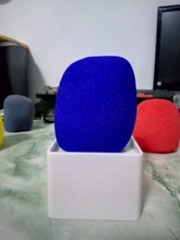 Micrófono ABS de forma cuadrada para entrevista, micrófono KTV, Logo de la estación de bandera, 1 ud.