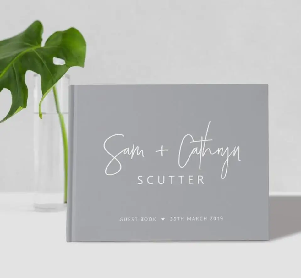 Персонализируйте свадебную гостевую книгу любого языка пользовательская