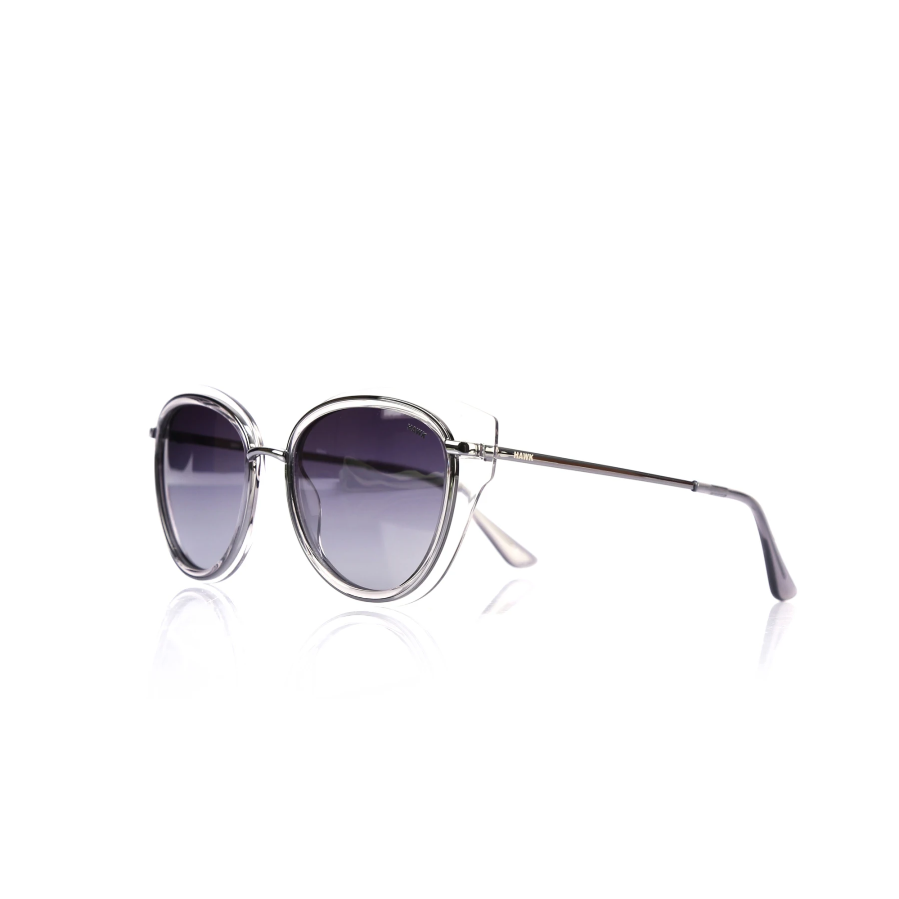 

Women's sunglasses hw 1759 03 bone transparent organic butterfly cat eye 53-19-142 hawk