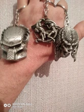 LLavero de depredador alienígena, máscara de AVP, llaveros para bolsos, llavero de coche, joyería