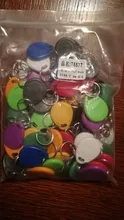 Lector de llaves y anillos de identificación, dispositivo de escritura regrabable EM4305 T5577 de 125khz, con etiqueta RFID, ficha de proximidad, duplicado, 50 unids/lote