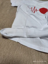 Ropa a juego para madre e hija, Camiseta con estampado divertido de amor rojo para madres y tops para hijas