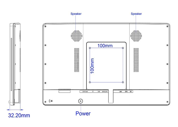 15.6 Inch Android PoE Touch Screen Display - Wall Mounted, 1920x1080, LED Indicator, VESA, Wifi, Ethernet Description Image.This Product Can Be Found With The Tag Names Computer Office, Desktops AIO, Touch screen display