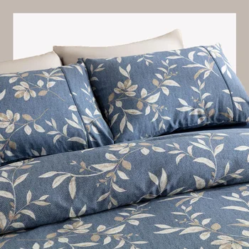 

Duvet Cover Set Bedroom Single Double Bed Linen Bed Spread Pillow Case Soft Bedding Cotton Quilt Coverlet 160x220cm