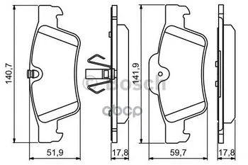 

Pads TORM back k-t MB ML (W164) R (w251) Bosch art. 0986494256