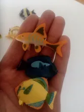 12 Uds surtidos Color y diseño Tropical pescado figura juego de peces de juguete de plástico educación Mini animales juguetes para los niños
