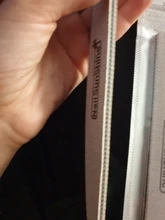 Lima de uñas en forma de media luna, pulidor lavable, lijar y pulir, pedicura, herramientas de arte de uñas, 1 ud.