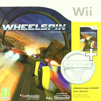 

Wii - Wheelspin + Steering Wheel