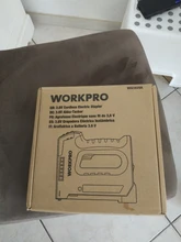 WORKPRO-grapadora eléctrica 6 en 1 de 3,6 V, pistola de grapas de alta resistencia, inalámbrica, iones de litio, para decoración de la casa, renovación de tapicería