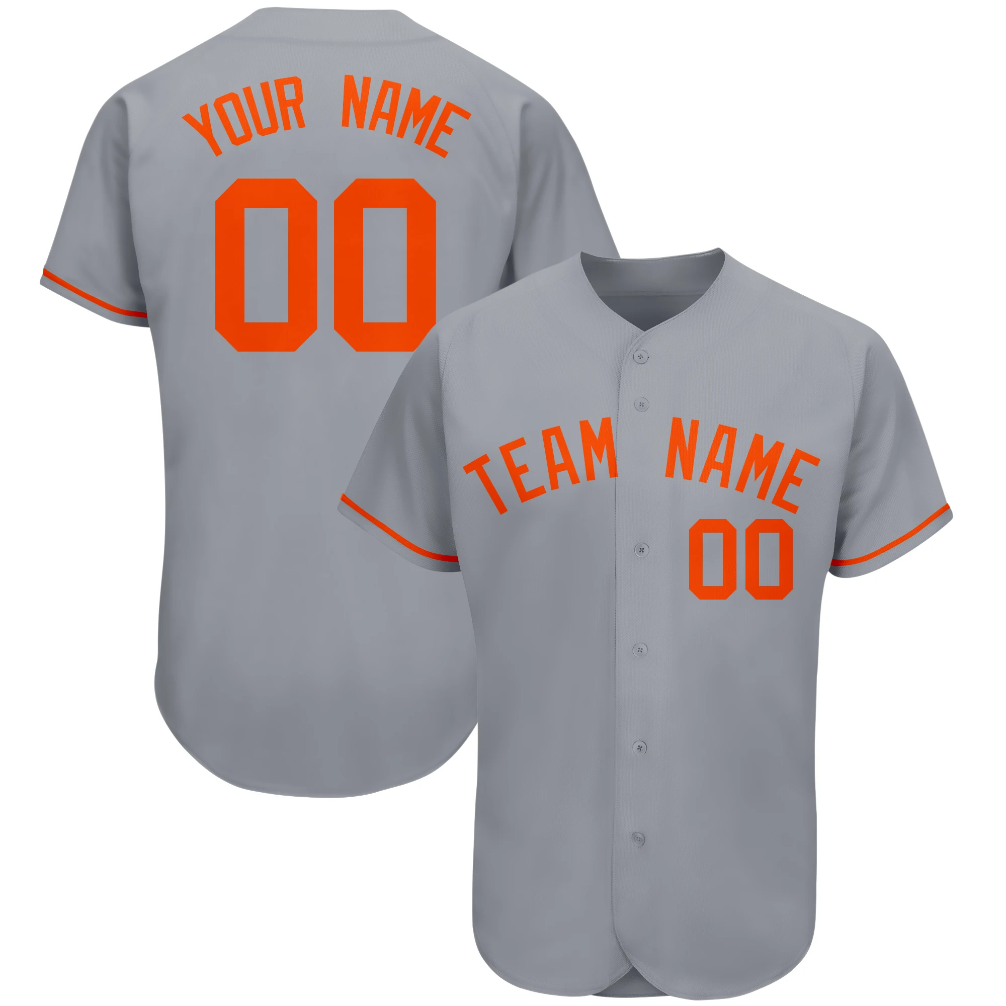 Baseball Jersey Full Sublimated Team Name&Numbers Button-down Soft Mesh Washable Tee Shirts for Adults/Kids Outdoors