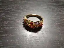 Engagement-Ring Female Jewelry Cubic-Zircon Rose-Gold-Color Lise Water-Drop Multicolor