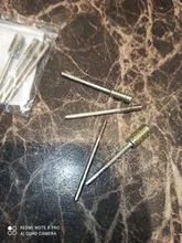 DRELD 8 unids/set de diamante de corte de cabeza puntas montados poco 2,35mm vástago de piedra de Jade tallado pulido para Dremel herramienta rotativa