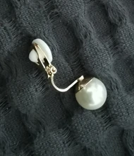 JIOFREE-pendientes de perlas de imitación para mujer, pendientes sencillos sin perforación, joyería elegante