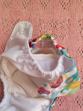 AIO Diaper ALVABABY Reusable Bamboo-Insert 4-Layer All-In-One 1pc Sewn-In Popular