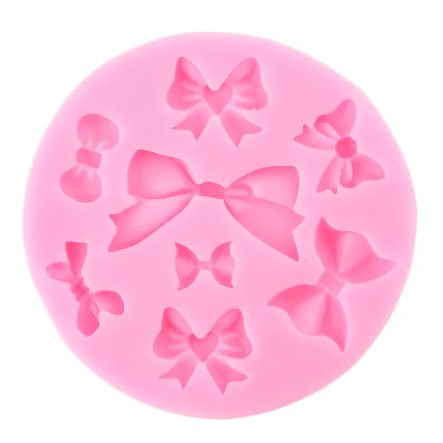 3D Mackó Medve Szilikon Formák Íj Cupcake Topper Fondant Penész Baba Születésnapi Torta Dekorációs Szerszámok Zselé Cukorkás Csokoládé - Image 6