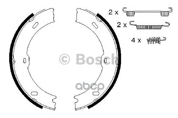 Колодки Тормозные Стояночного Тормоза Mb Sprinter, Vw Crafter Bosch арт. 0986487720