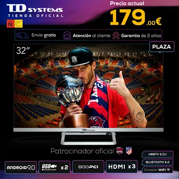 

Smart TV televisions 32 inch TD Systems K32DLX11HS. 3x HDMI, DVB-T2/C/S2, HbbTV [shipping from Spain, 2 year warranty]