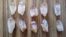 Cristal Natural de citrino Point, cristales de cuarzo crudo Natural, Mineral de roca espécimen, adornos de piedra curativa de energía, decoración del hogar