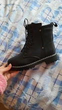 AIYUQI-Botas cortas de cuero genuino para mujer, botines de lana cálidos y antideslizantes, para estudiantes, para invierno, 2021