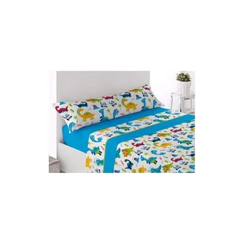 

GALAXI-Set of Coral Sheets DINOSAURS Multicolour 90x190 cm