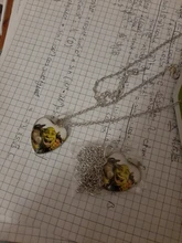 Colgante Shrek para collar de cristal estilo cabujón, joyería con foto, colgantes de corazón, artículos hechos a mano, novedad de 2020