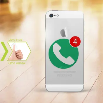 

Personalized iPhone 5-5S Slim Clear Silicone Phone Cover (Missed Çağrı-2)