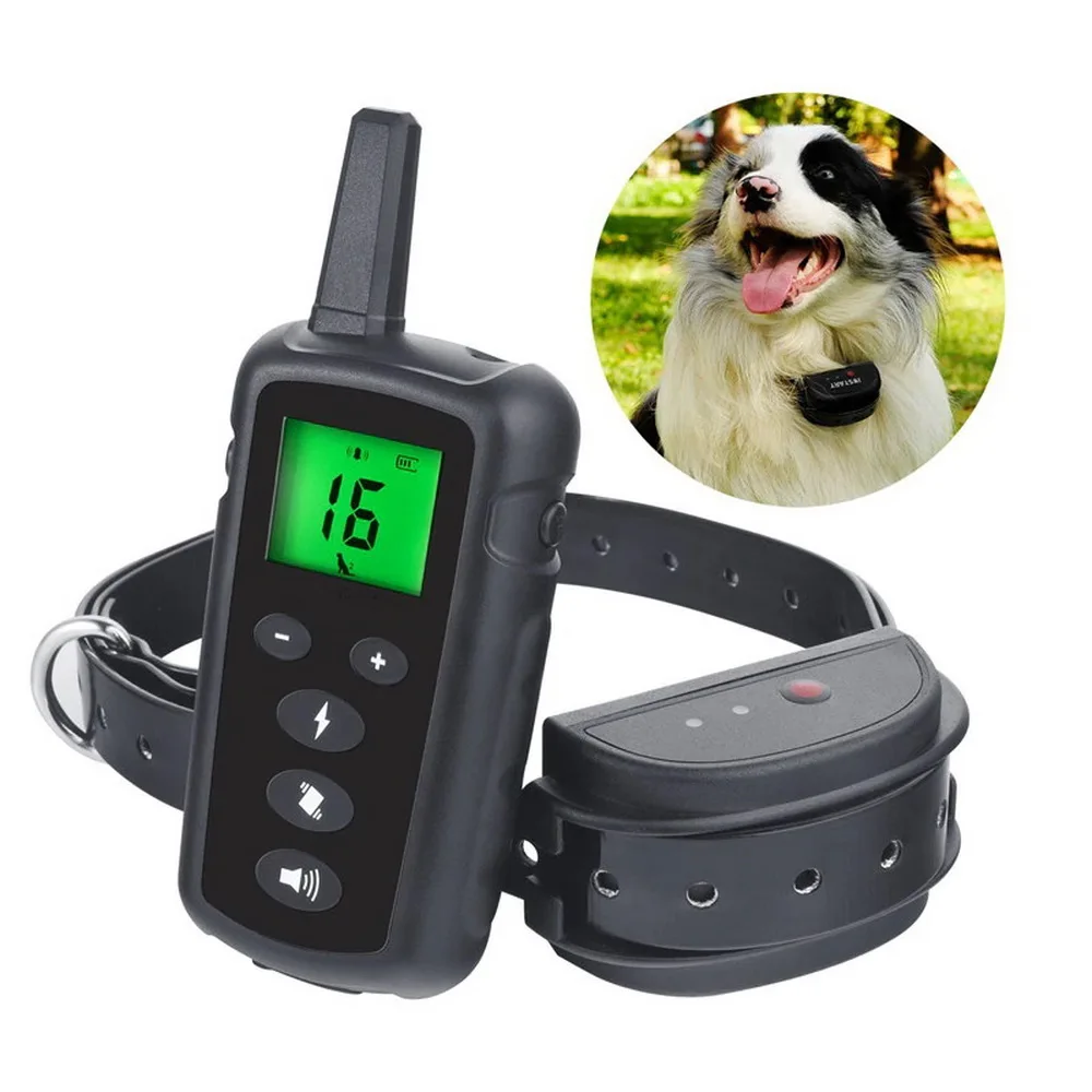 pet 800m Electric Dog Training Collar Pet Remote Control Waterproof Rechargeable
