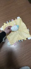 Toalla de apaciguamiento para bebé, Adorable manta de seguridad cuadrada suave, toallas de peluche de felpa, edredón, cojín para dormir, juguete para regalo